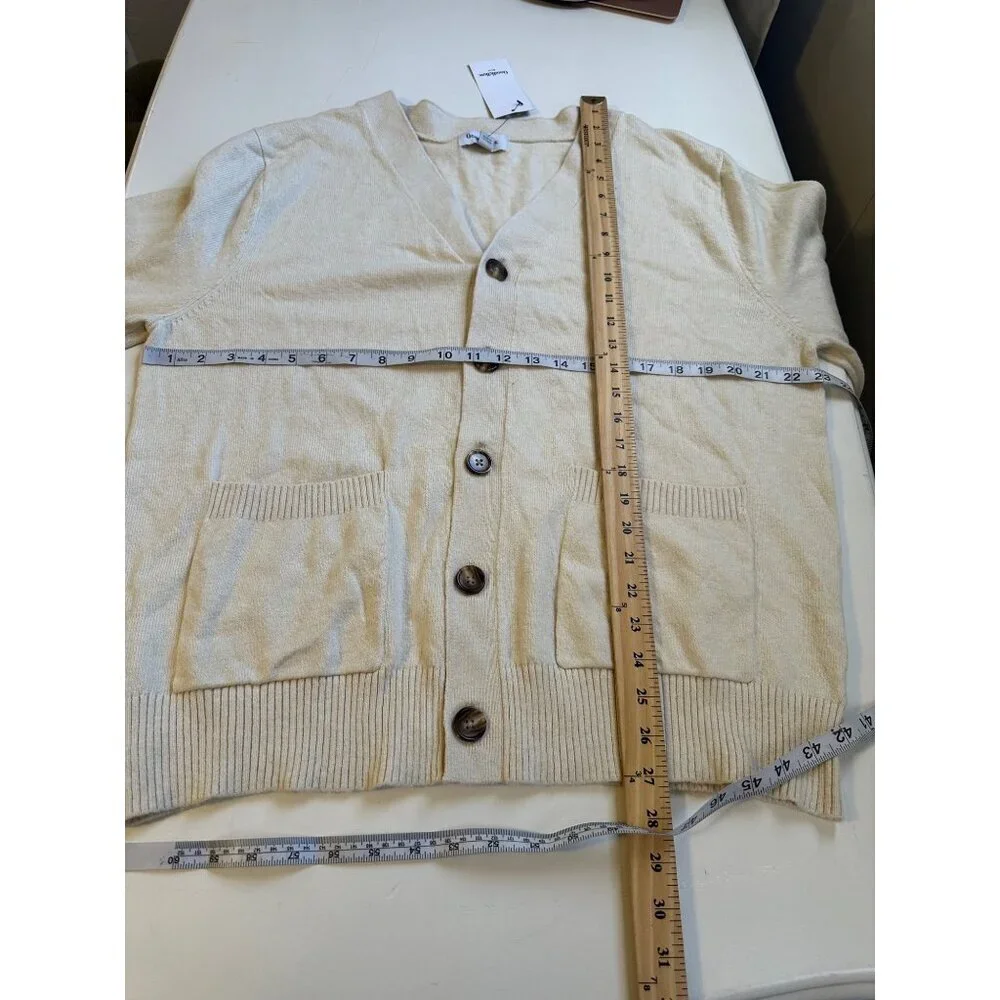 Goodfellow & Co Men’s V-Neck Button Down Cardigan Sweater Size L NWT